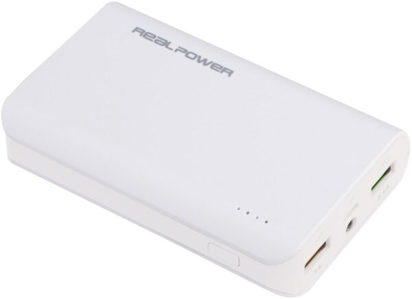 RealPower PowerBank PB-6k (6.000mAh) weiß