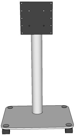 Just by Spectral QX203-KG TV-Bodenständer klarglas