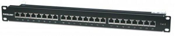 Intellinet Patchpanel 1HE 24-Port Cat6 FTP schwarz