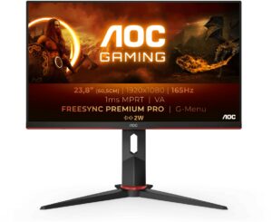 AOC 24G2SAE/BK 61 cm (24") Gaming Monitor schwarz/rot / F