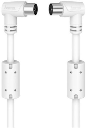 Hama Antennen-Kabel 90 dB (10m) Koax-Stecker>Koax-Kupplung weiß