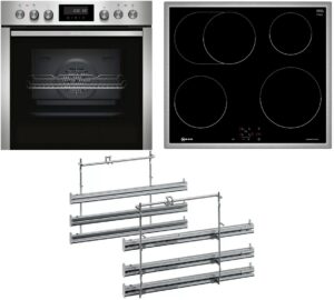 NEFF HMK261iP Herdset mit Induktionskochfeld bestehend aus E2CCH7AN1+M46BR60N0K+Z11TF36X0 edelstahl + ede