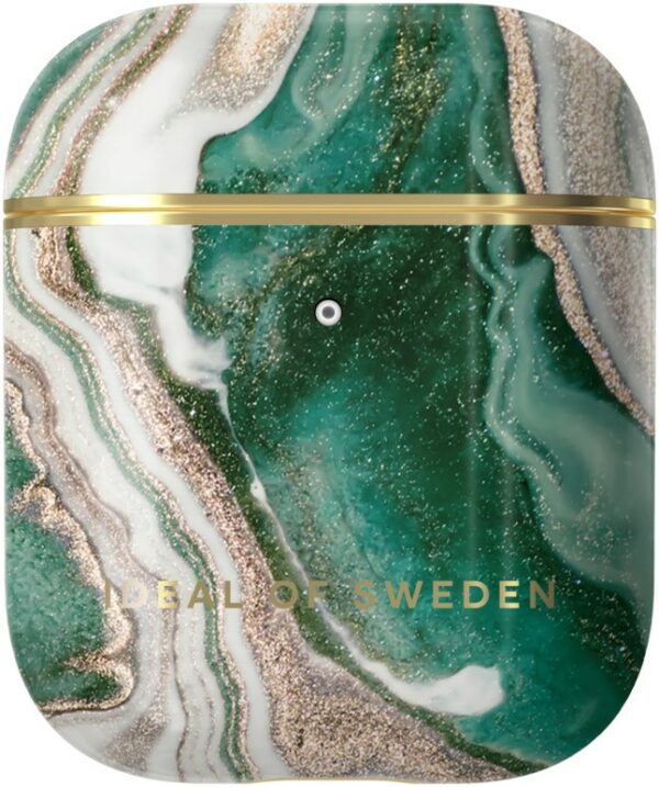 iDeal of Sweden Print Case Kopfhörer Zubehör für AirPods golden jade marble