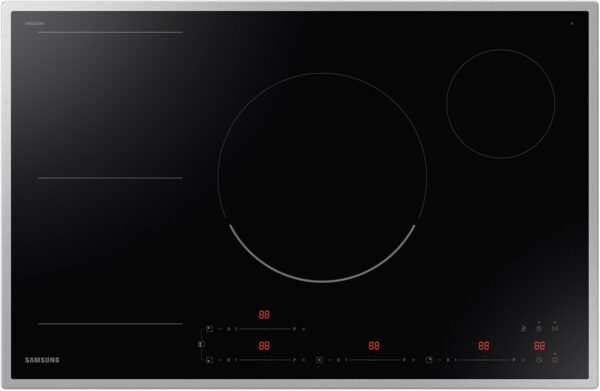 Samsung NZ84T7NC6RK Autark-Induktionskochfeld edelstahl