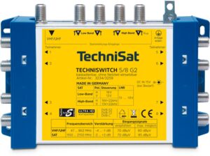 Technisat TechniSwitch 5/8 G2 Multischalter-Grundeinheit blau/gelb