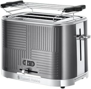 Russell Hobbs Geo Steel Kompakt-Toaster edelstahl