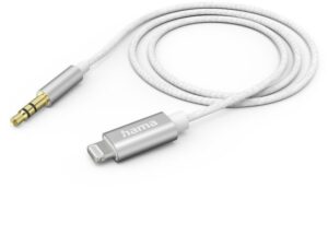 Hama Aux>Lightning Kabel (1m) weiss