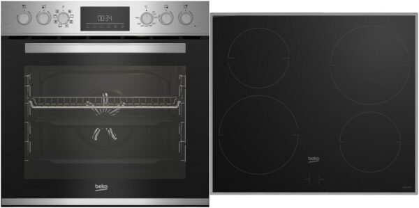 Beko BBUM12340X Herdset mit Induktionskochfeld edelstahl + edelstahl / A