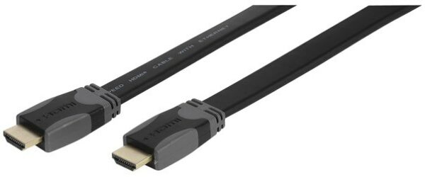 Vivanco Flachband HDMI-Kabel High Speed mit Ethernet