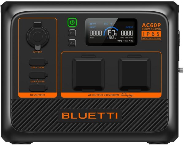 BLUETTI AC60P (600W) Powerstation schwarz