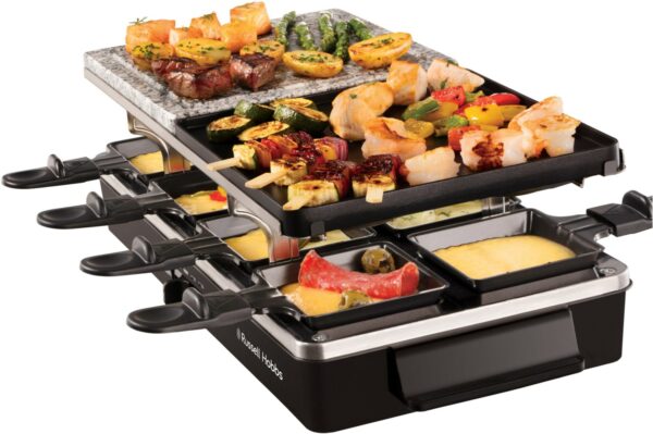 Russell Hobbs Multi Raclette 3 in 1 Raclette schwarz