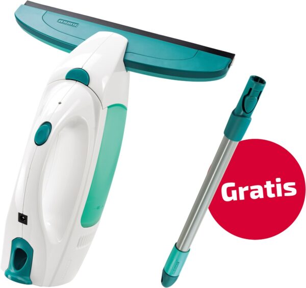 Leifheit Dry&Clean mit gratis Stiel Fenstersauger weiß/türkis