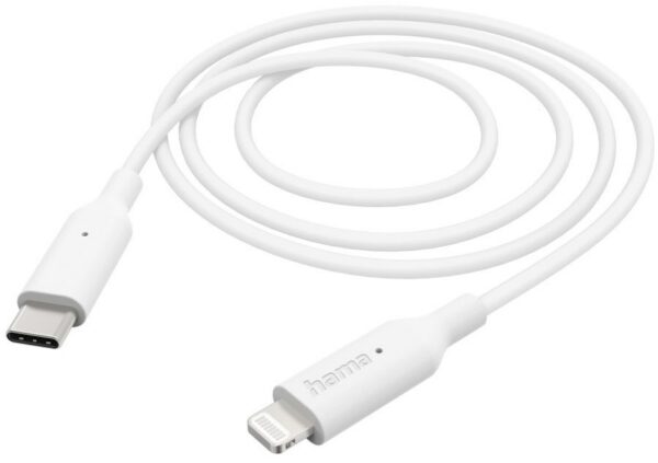 Hama Ladekabel USB-C>Lightning (1m) weiß