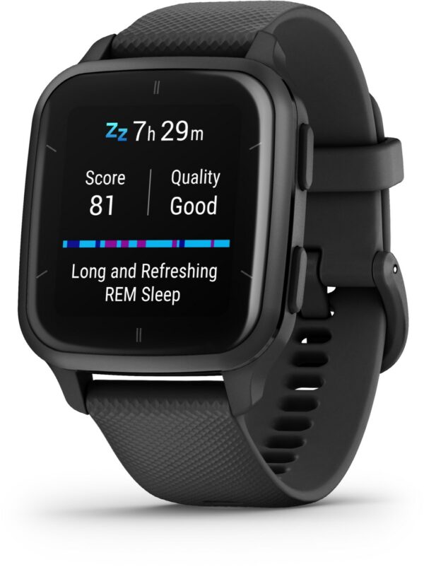 Garmin Venu Sq 2 Music Smartwatch schwarz/schiefergrau