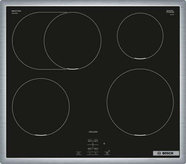 Bosch NIF645CB5M Glaskeramik-Induktions-Kochfeld edelstahl