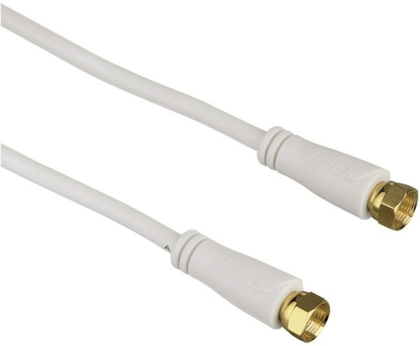 Hama F-Stecker > F-Stecker (10m) Antennenkabel weiss