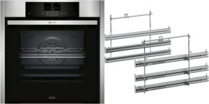 NEFF BMK5523CS Einbaubackofen bestehend aus B55CS22N0K + Z12TF36X0 edelstahl / A+