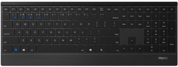 Rapoo E9500M Kabellose Tastatur schwarz