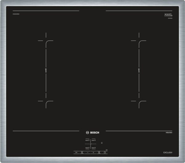 Bosch NVQ645CB5M Glaskeramik-Induktions-Kochfeld edelstahl