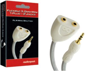 Audioquest FLX-Mini Klinken-Splitter silber/weiß