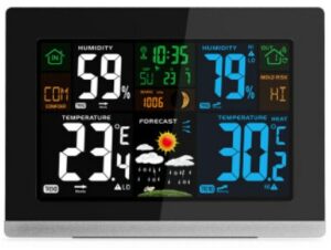 Technoline WS 6462 Wetterstation inkl. Außensender TX205D-TH schwarz/silber