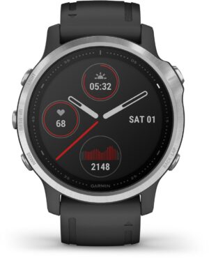 Garmin fenix 6S Sportuhr schwarz/silber