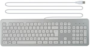 Hama KC-700 Tastatur silber/weiß