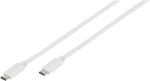 Vivanco USB 3.1 Type-C Anschlusskabel mit E-Mark (2m) weiß