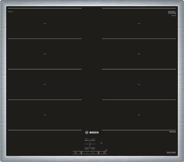 Bosch NXX645CB1M Glaskeramik-Induktions-Kochfeld edelstahl