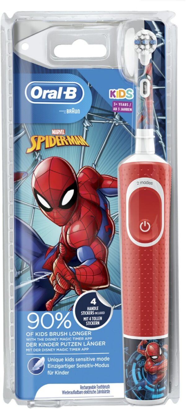 Oral-B Vitality 100 Kids Spiderman CLS Elektrische Zahnbürste rot