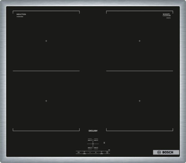 Bosch NVQ645CB6M Glaskeramik-Induktions-Kochfeld edelstahl