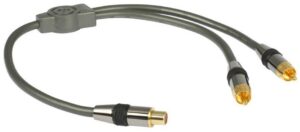 Goldkabel Profi Y-Adapter 1x Kup./2x St. Subwooferadapter