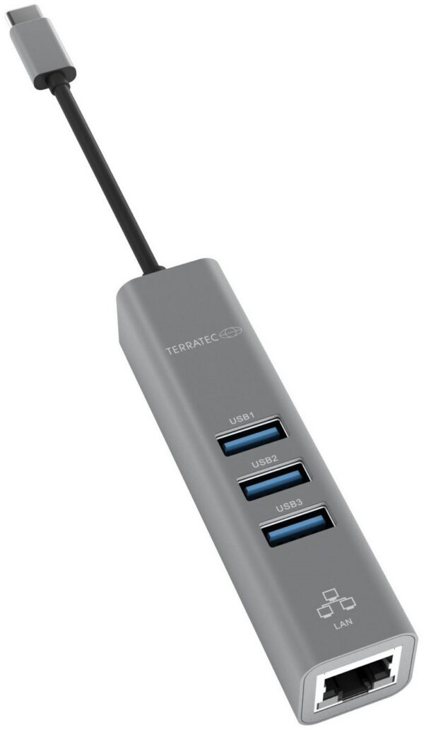 Terratec Connect C2 USB Type-C Adapter mit Gigabit LAN