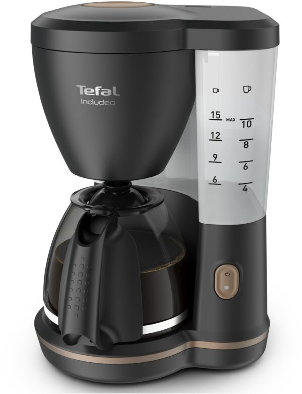 Tefal CM5338 Incluedo Kaffeeautomat schwarz matt/rose