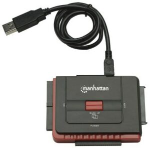 Manhattan Konverter USB 2.0>SATA/IDE schwarz