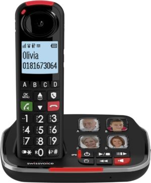 Swissvoice Xtra 2355 schnurloses Seniorentelefon mit AB schwarz