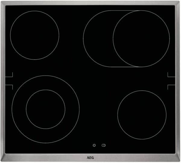 AEG HE604062XB Glaskeramikfeld edelstahl