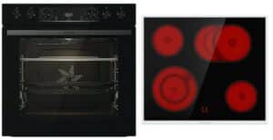 Gorenje Advantage Black Set NEW Herdset bestehend aus BCS6737E06BG + ECD643BX + Glasbackschale schwarz + ede