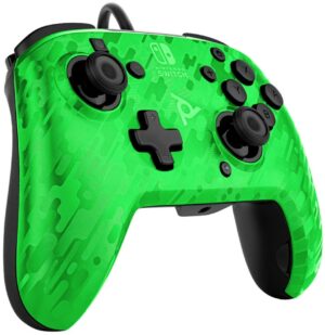 PDP Faceoff Deluxe+ Controller camo grün