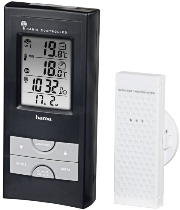 Hama EWS-165 Wetterstation schwarz/silber