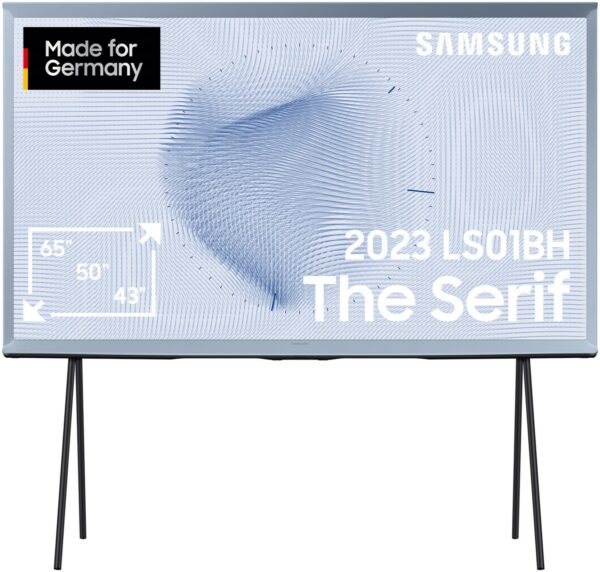 Samsung GQ65LS01BHU The Serif (2023) 163 cm (65") QLED-TV cotton blue / F