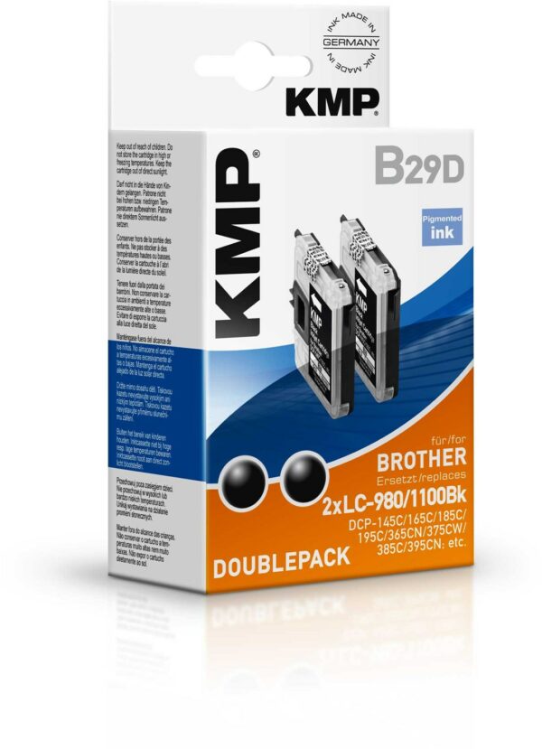 KMP B29D (2x 550 S.) Tinten-Multipack schwarz