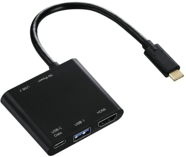 Hama 4in1-USB-C-Multiport-Adapter schwarz