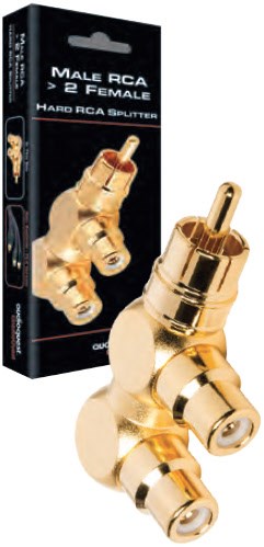 Audioquest Hard RCA Splitter gold