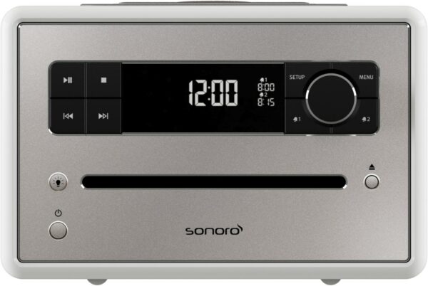 Sonoro Qubo Uhrenradio mit CD weiß