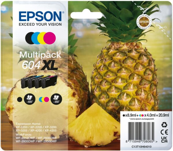 Epson 604XL Tinten-Multipack 4-farbig