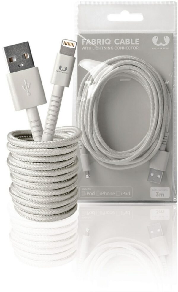 Fresh ´n Rebel Lightning > USB A Stecker (3m) cloud