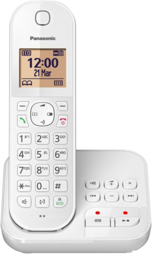 Panasonic KX-TGC420GW Schnurlostelefon mit Anrufbeantworter weiß