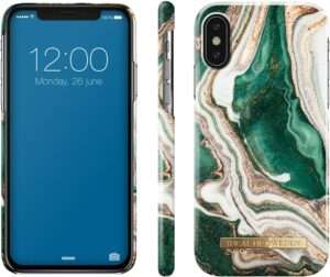 iDeal of Sweden Fashion Case für iPhone X/XS golden jade marble