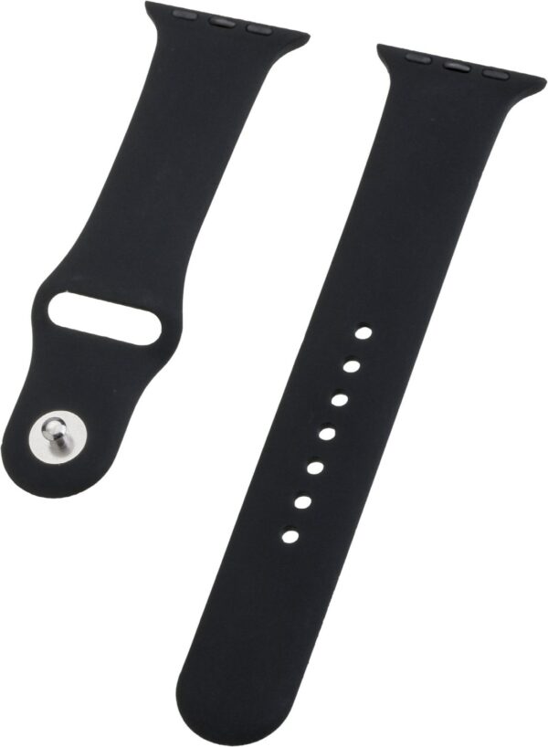 Peter Jäckel Watch Band Silikon für Apple Watch (40mm/38mm) schwarz